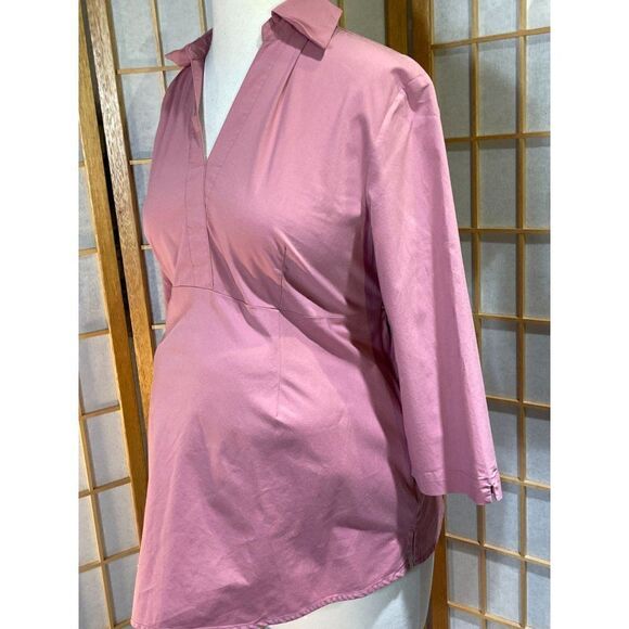 Duo Maternity Med Pink Blouse - Picture 7 of 10